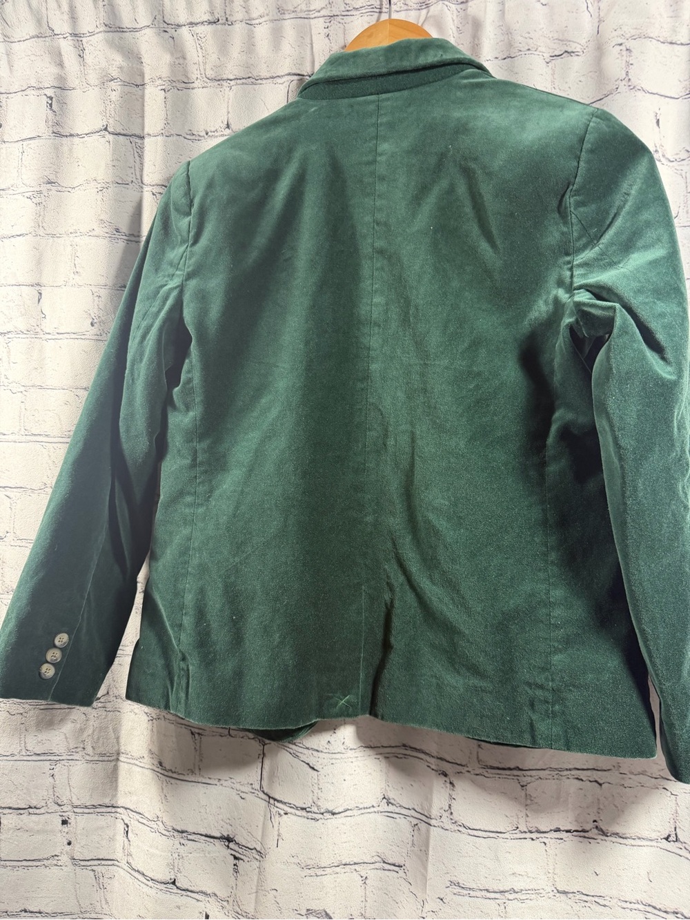 Janie and Jack Forest Green Velvet Blazer - Picture 8 of 8